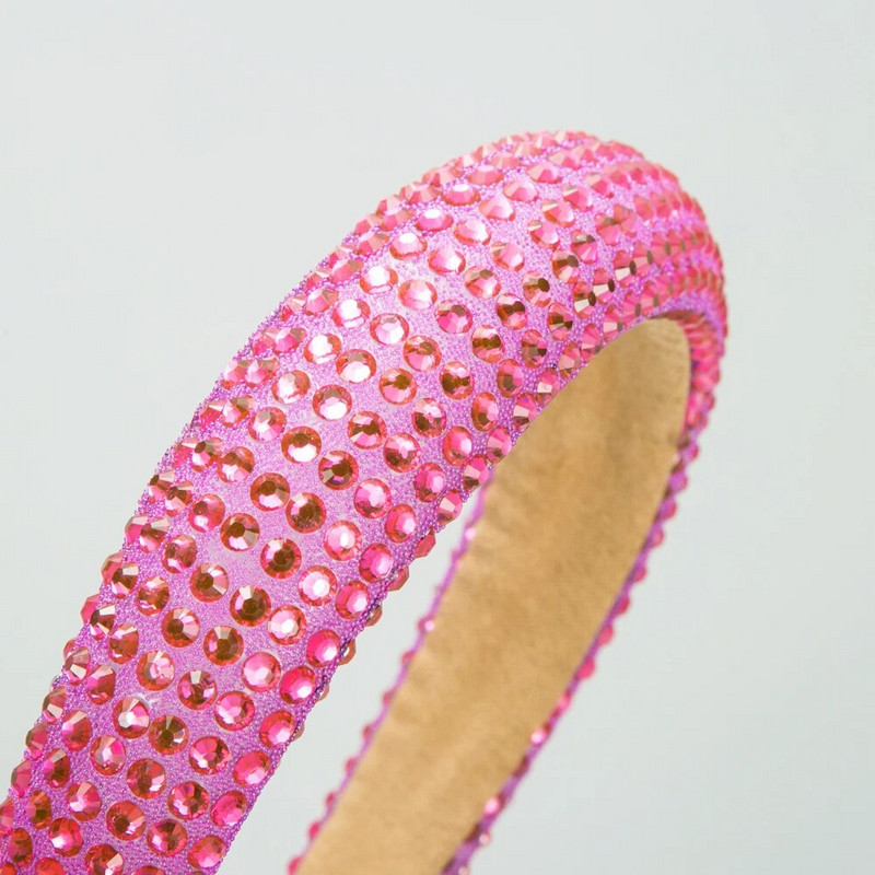 Jauna Eiropas un Amerikas stila kalnu strēles galvas saite ar platām malām, vienkāršs un moderns sūkļa kristāla sieta sarkano matu aksesuārs