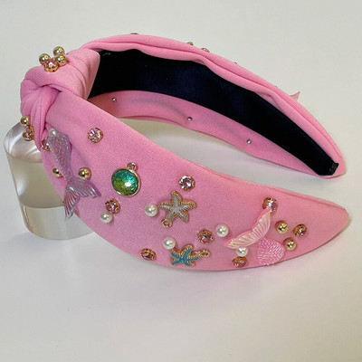 Bohēmijas Ethnic Shell Star Pearl matu lente Galvas lente Pieaugušo matu aksesuāri Hair Jewley