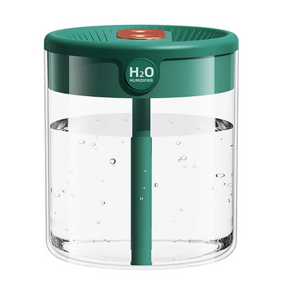 H2o gaisa mitrinātājs 2L lielas ietilpības dubultā sprausla ar LCD mitruma displeja aromāta ēterisko eļļu difuzoru mājas pārnēsājamam USB