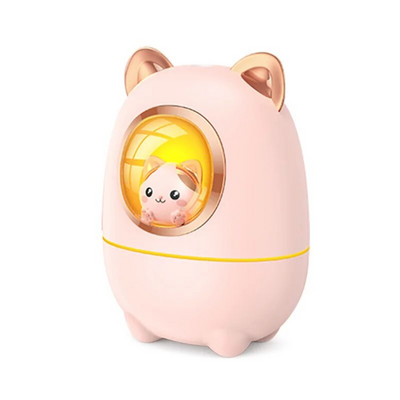 Cartoon Kitty oro drėkintuvo difuzoriaus aromato eterinio aliejaus kvepalai su nakties šviesa Kambarys Augalas Miegamasis Mielas tylus USB maitinimas