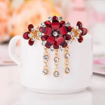 Ολοκαίνουργια μόδα χαριτωμένα διπλά κλιπ για τα μαλλιά με πεταλούδα Γυναικεία κορίτσια με στρας Αλογοουρά κλιπ για τα μαλλιά Κλιπ καβουριών Νυφικά αξεσουάρ μαλλιών