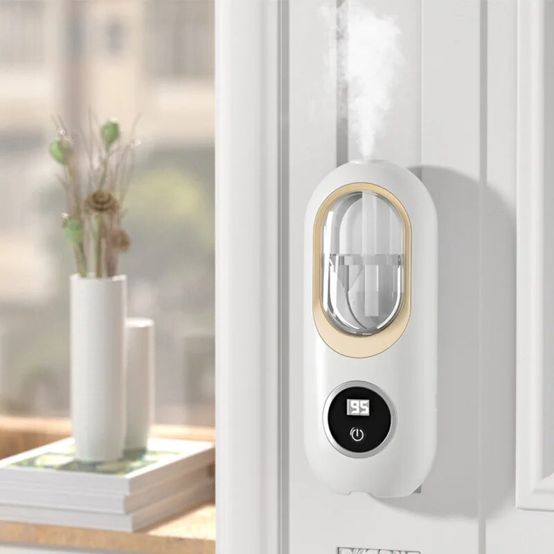 Ψεκασμός χρονισμού υγραντήρα μηχανής LCD αρωματοθεραπείας Αυτόματο μηχάνημα αρώματος Light Mute Επιτοίχιο αποσμητικό αιθέριων ελαίων