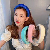 Modes plata sūkļa auduma galvassega sieviešu bieza presēšana, cieta matu lente, galvassegu aksesuāri333