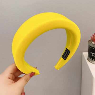 Modes plata sūkļa auduma galvassega sieviešu bieza presēšana, cieta matu lente, galvassegu aksesuāri333