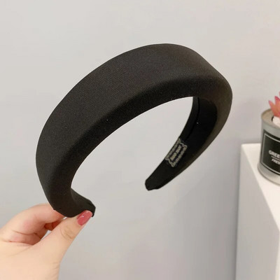 Modes plata sūkļa auduma galvassega sieviešu bieza presēšana, cieta matu lente, galvassegu aksesuāri333