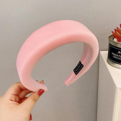 Modes plata sūkļa auduma galvassega sieviešu bieza presēšana, cieta matu lente, galvassegu aksesuāri333