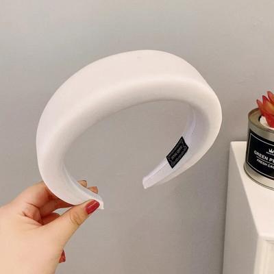 Modes plata sūkļa auduma galvassega sieviešu bieza presēšana, cieta matu lente, galvassegu aksesuāri333