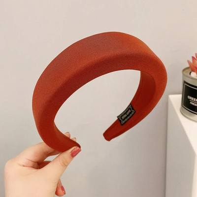 Modes plata sūkļa auduma galvassega sieviešu bieza presēšana, cieta matu lente, galvassegu aksesuāri333