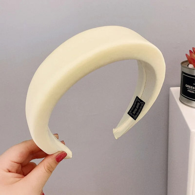 Modes plata sūkļa auduma galvassega sieviešu bieza presēšana, cieta matu lente, galvassegu aksesuāri333