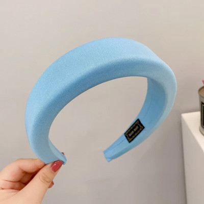 Modes plata sūkļa auduma galvassega sieviešu bieza presēšana, cieta matu lente, galvassegu aksesuāri333