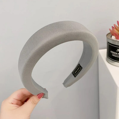 Modes plata sūkļa auduma galvassega sieviešu bieza presēšana, cieta matu lente, galvassegu aksesuāri333