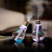 Υγραντήρας Bulb 400ml Μεγάλης χωρητικότητας Desktop Art Air Humidifier Colorful Night Light Diffuser USB Mini Purifier