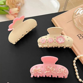 Peakate Juukseklambrid Mood Juukseehted Roosa kikisõlme muster hobusesaba Juuksenõel Magus peakate Juuste küünised