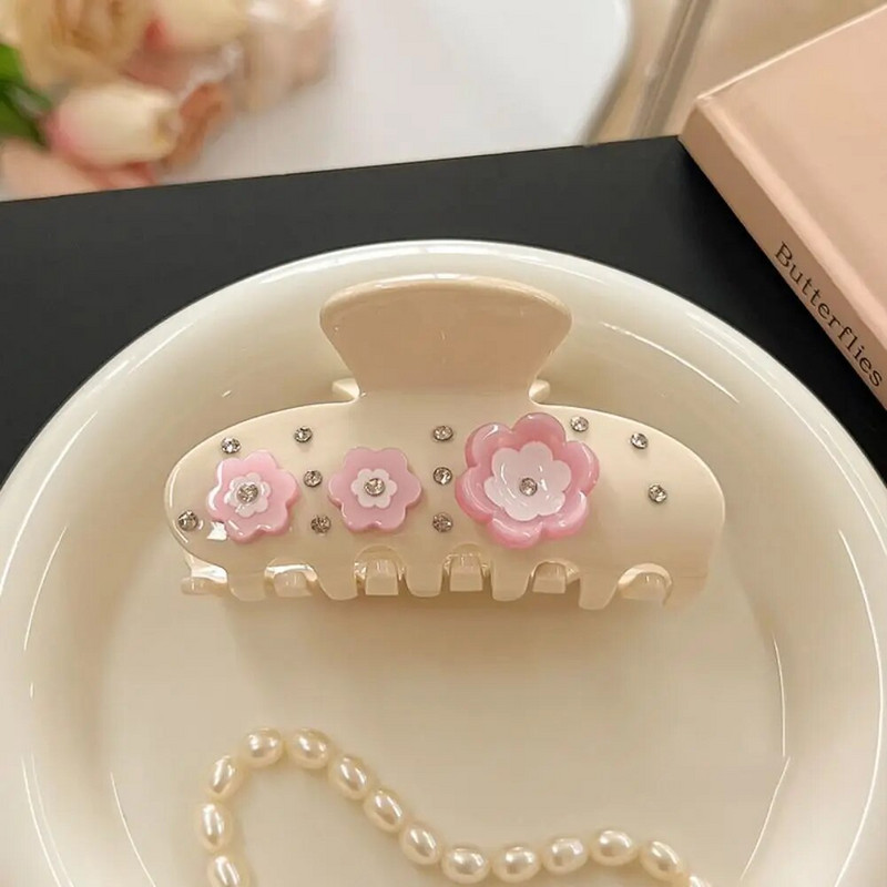 Peakate Juukseklambrid Mood Juukseehted Roosa kikisõlme muster hobusesaba Juuksenõel Magus peakate Juuste küünised