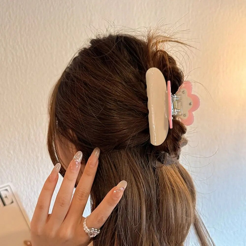 Peakate Juukseklambrid Mood Juukseehted Roosa kikisõlme muster hobusesaba Juuksenõel Magus peakate Juuste küünised