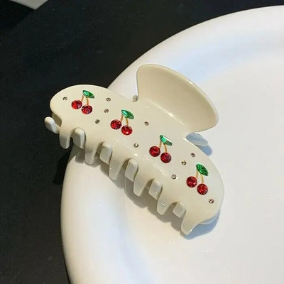 Σειρά Milk White Σειρά Water Edge Κλιπ μαλλιών από άνθη κερασιού Αξεσουάρ για κλιπ μαλλιών σε όξινο πολυτελές στιλ οξέων βαριών κεφαλών