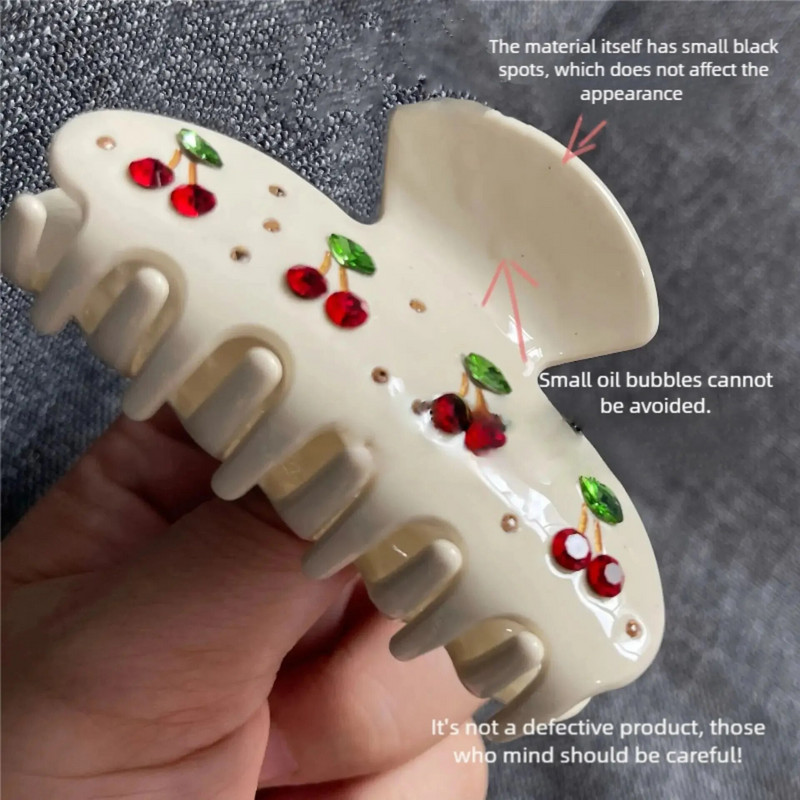 Σειρά Milk White Σειρά Water Edge Κλιπ μαλλιών από άνθη κερασιού Αξεσουάρ για κλιπ μαλλιών σε όξινο πολυτελές στιλ οξέων βαριών κεφαλών