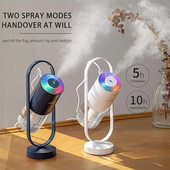 Φορητός μίνι υγραντήρας 200ml Cool Mist 360 μοιρών Περιστρεφόμενος ατμοποιητής επιφάνειας εργασίας Ενυδατική συσκευή LED Night Light Αέρας