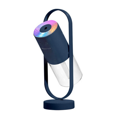 Φορητός μίνι υγραντήρας 200ml Cool Mist 360 μοιρών Περιστρεφόμενος ατμοποιητής επιφάνειας εργασίας Ενυδατική συσκευή LED Night Light Αέρας
