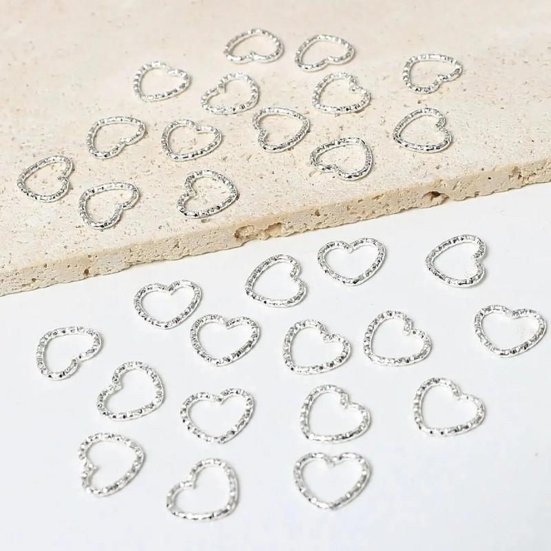 30 gab. Sieviešu sirds dizains, moderns bohēmiešu hipiju stila matu gredzens matu dekorēšanai/piederumi