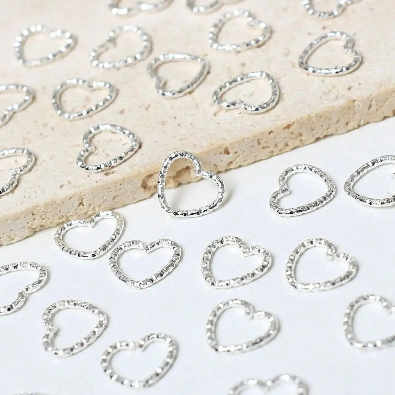 30 gab. Sieviešu sirds dizains, moderns bohēmiešu hipiju stila matu gredzens matu dekorēšanai/piederumi