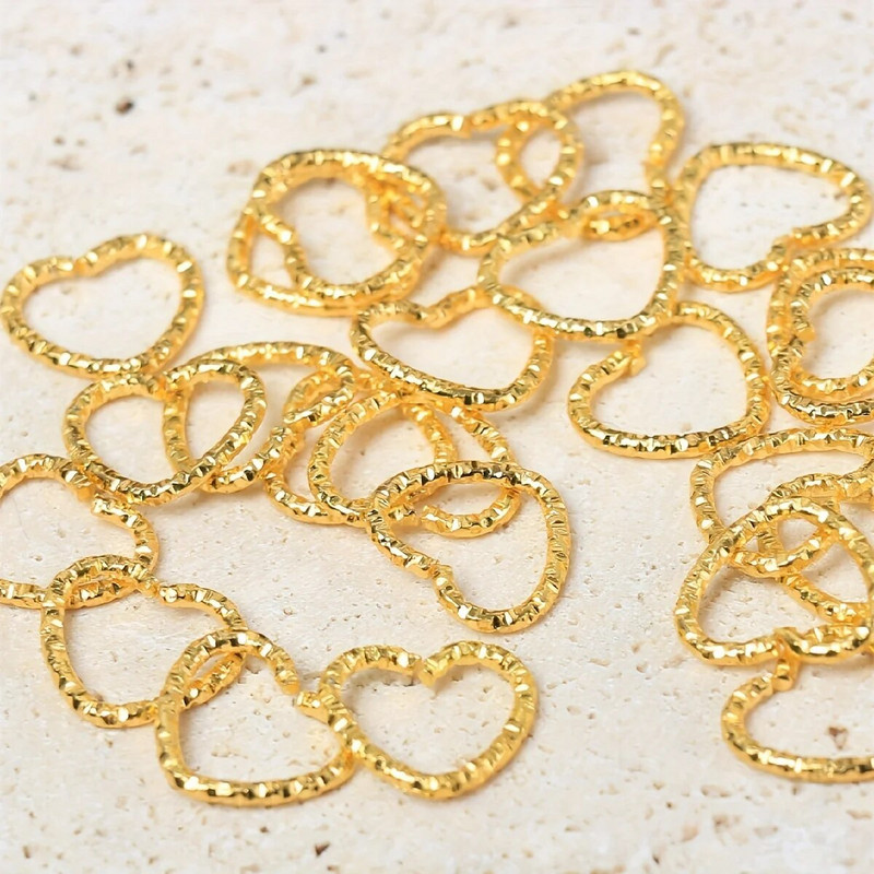 30 gab. Sieviešu sirds dizains, moderns bohēmiešu hipiju stila matu gredzens matu dekorēšanai/piederumi