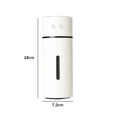 Īpaši kluss gaisa mitrinātājs krāsains LED gaisma mazs vēsas miglas mitrinātājs mitrina ādu, mazina nogurumu mazuļa guļamistabas biroja mājas lapai