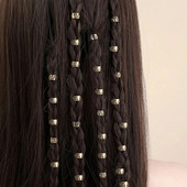 40gab dobi matu gredzeni, dredi krelles matu bizes gredzeni klipši dread slēdzenes Matu pīšana metāla aproces Dekorācijas/piederumi