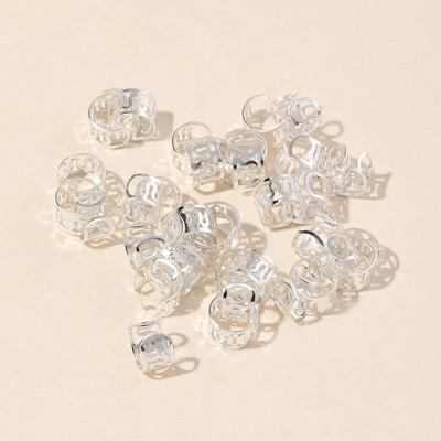 40gab dobi matu gredzeni, dredi krelles matu bizes gredzeni klipši dread slēdzenes Matu pīšana metāla aproces Dekorācijas/piederumi