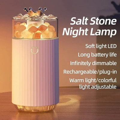 Visokokvalitetni bežični ovlaživač zraka za automobil, prijenosni ovlaživač zraka Crown, dugotrajni šareni ovlaživač zraka za spavaću sobu, uredski automobil