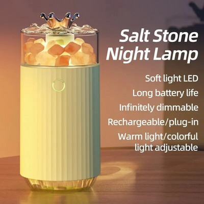 Visokokvalitetni bežični ovlaživač zraka za automobil, prijenosni ovlaživač zraka Crown, dugotrajni šareni ovlaživač zraka za spavaću sobu, uredski automobil