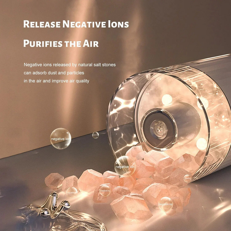 Visokokvalitetni bežični ovlaživač zraka za automobil, prijenosni ovlaživač zraka Crown, dugotrajni šareni ovlaživač zraka za spavaću sobu, uredski automobil