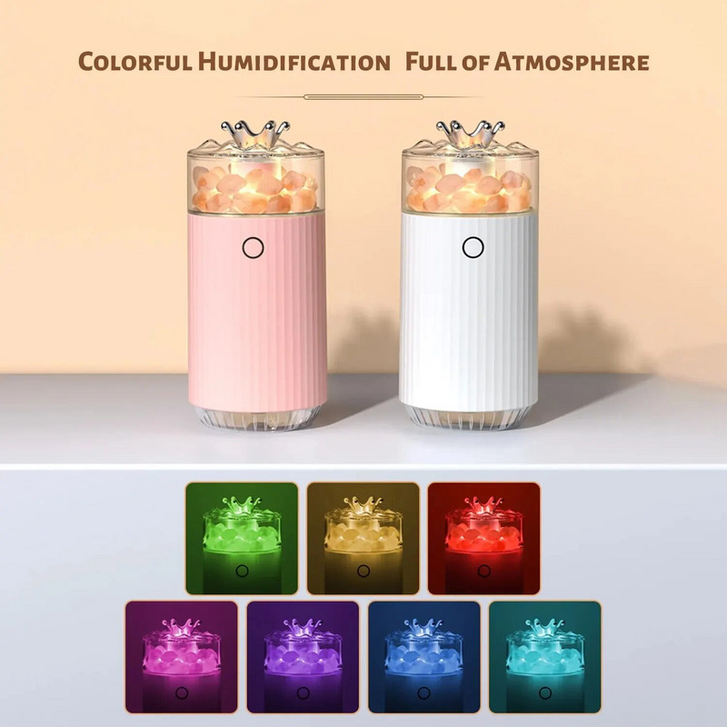 Visokokvalitetni bežični ovlaživač zraka za automobil, prijenosni ovlaživač zraka Crown, dugotrajni šareni ovlaživač zraka za spavaću sobu, uredski automobil