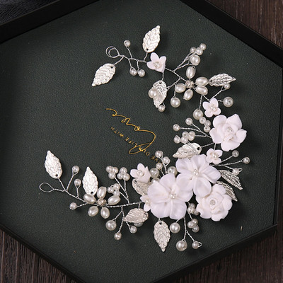 Tiaras Kõrvarõngakomplektid Pulmajuukse Aksessuaarid Naistele Lilled Rhinestone`ist Pärlipeapaelad Rippuvad Printsessi Pruudikroonid Ehted