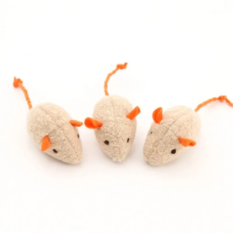 Fausse Souris Colorée Et Mignonne En Peluche Pour Chat Jouet Coule Et Amusant Pour Animal De Compagnie Accessoire Pour Chaton
