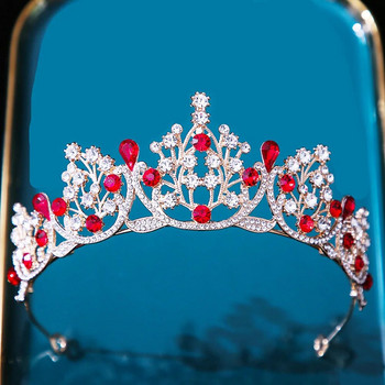 DIEZI 12 Χρώματα Princess Queen Girls Pink Crystal Tiara για Γυναικεία πάρτι Γενέθλια Crown κομμωτήρια Αξεσουάρ Κόσμημα κεφαλής