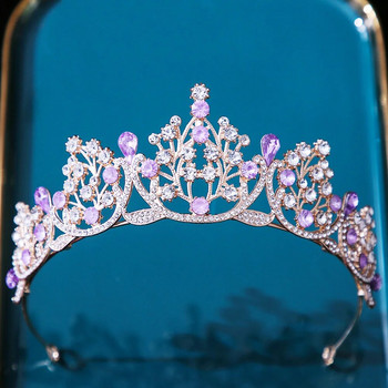 DIEZI 12 Χρώματα Princess Queen Girls Pink Crystal Tiara για Γυναικεία πάρτι Γενέθλια Crown κομμωτήρια Αξεσουάρ Κόσμημα κεφαλής