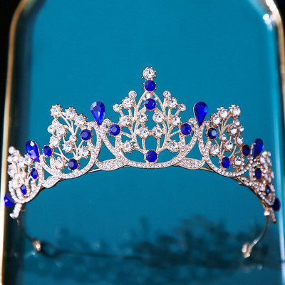DIEZI 12 Χρώματα Princess Queen Girls Pink Crystal Tiara για Γυναικεία πάρτι Γενέθλια Crown κομμωτήρια Αξεσουάρ Κόσμημα κεφαλής