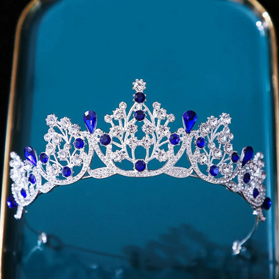 DIEZI 12 Χρώματα Princess Queen Girls Pink Crystal Tiara για Γυναικεία πάρτι Γενέθλια Crown κομμωτήρια Αξεσουάρ Κόσμημα κεφαλής