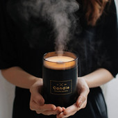 Sveces gaisa mitrinātājs atmosfēras gaismas mini ūdens difuzors mitrina ādu, mazina nogurumu Mājas dekors draugiem ģimenes dāvanas