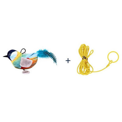 Παιχνίδι κατοικίδιων γατών Παιχνίδι Sparrow Shaprow Bird Simulation Sound Oft Stuffed Toy Pet Interactive Sounding, βελούδινη κούκλα, προμήθειες για κατοικίδια