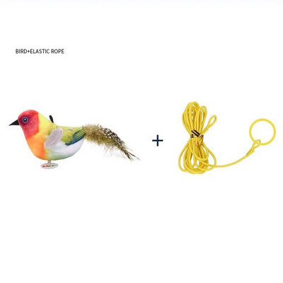 Παιχνίδι κατοικίδιων γατών Παιχνίδι Sparrow Shaprow Bird Simulation Sound Oft Stuffed Toy Pet Interactive Sounding, βελούδινη κούκλα, προμήθειες για κατοικίδια