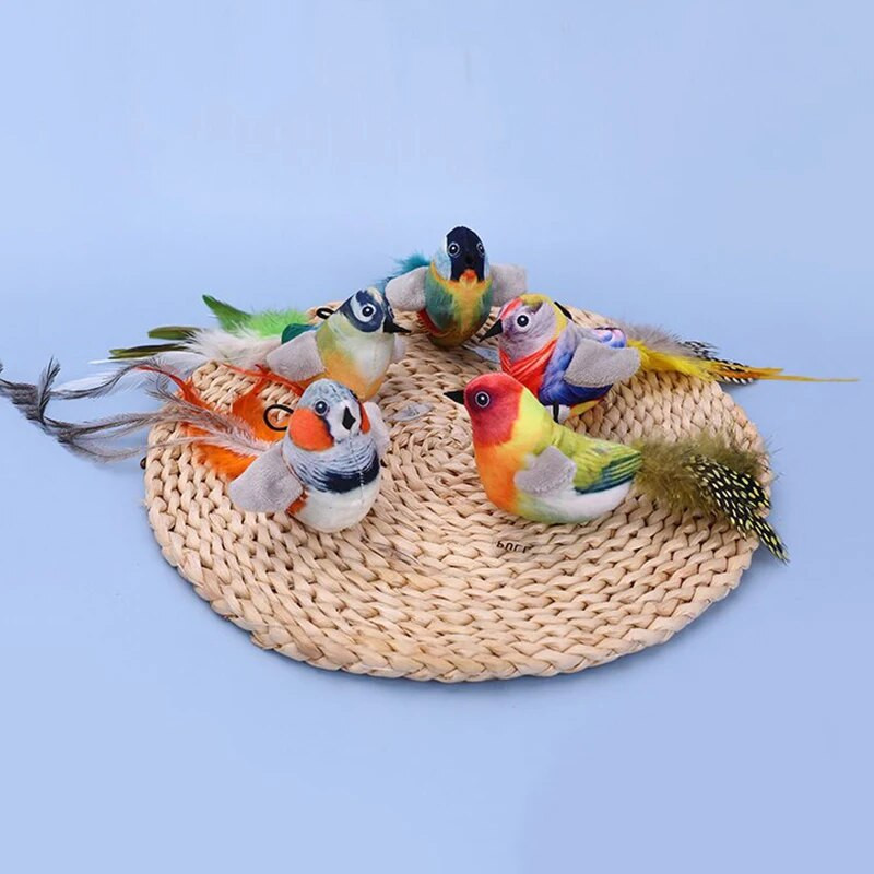 Παιχνίδι κατοικίδιων γατών Παιχνίδι Sparrow Shaprow Bird Simulation Sound Oft Stuffed Toy Pet Interactive Sounding, βελούδινη κούκλα, προμήθειες για κατοικίδια