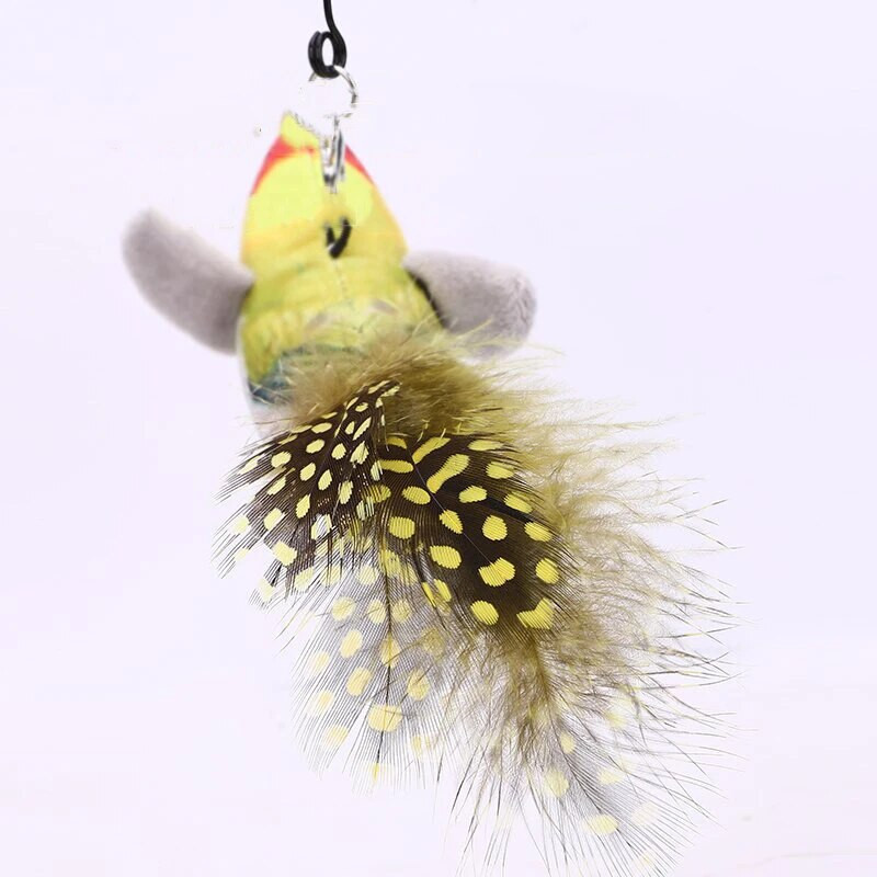 Παιχνίδι κατοικίδιων γατών Παιχνίδι Sparrow Shaprow Bird Simulation Sound Oft Stuffed Toy Pet Interactive Sounding, βελούδινη κούκλα, προμήθειες για κατοικίδια