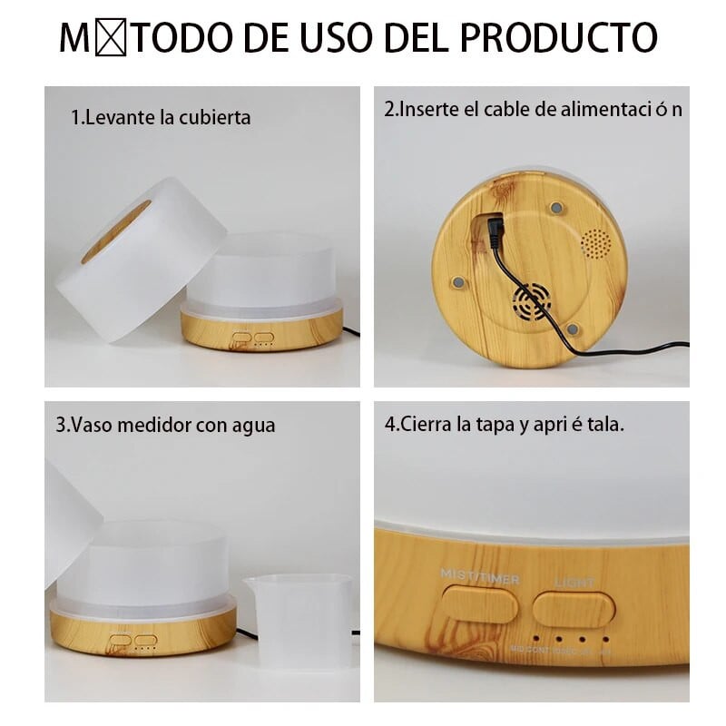 Električni aroma difuzor 500 ml Ultrazvučni ovlaživač zraka Maker za maglu LED zamagljivač eteričnih ulja