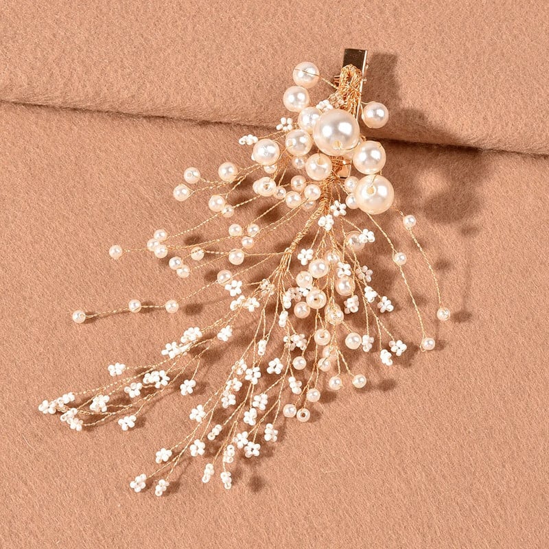 Bočne kopče za kosu za žene Djevojke Vilinski biseri Listovi ukosnice i kopče za mladenke Vjenčanje Nakit za kosu Dodaci Dekoracija Pokrivala za glavu 2023.