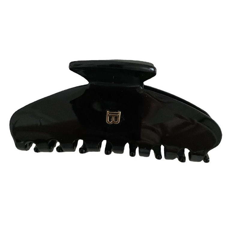 Korejiešu jauni retro matu aksesuāri matu sprādze, liela 9 cm burta B loka etiķskābes haizivju sprādze smalkām meitenēm