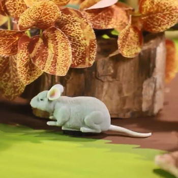 Играчки с електрическа мишка Котка Игра Автоматичен робот за бягство Вибрация Пълзяща Плюшена мишка Играчка за взаимодействие с домашни любимци Пълзяща