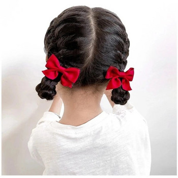 Щипка за коса с панделка от 2 части Елегантни щипки за коса с цветя за деца Дамски комплект Фиби Аксесоари за коса Аксесоари за коса в корейски стил Bair