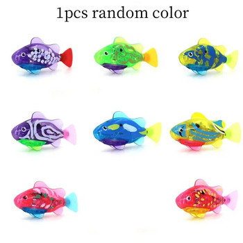 Cat Interactive Electric Fish Toy Water Cat Toy for Indoor Play Swimming Robot Fish Toy για γάτα και σκύλο με φωτεινά LED παιχνίδια για κατοικίδια